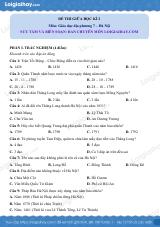 Đề thi giữa kì 2 GDĐP 7 Hà Nội - Đề 2